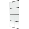 Mexen Next écran de baignoire à 1 ailette 80 x 150 cm, Design noir, Chrome - 895-080-000-00-77-01