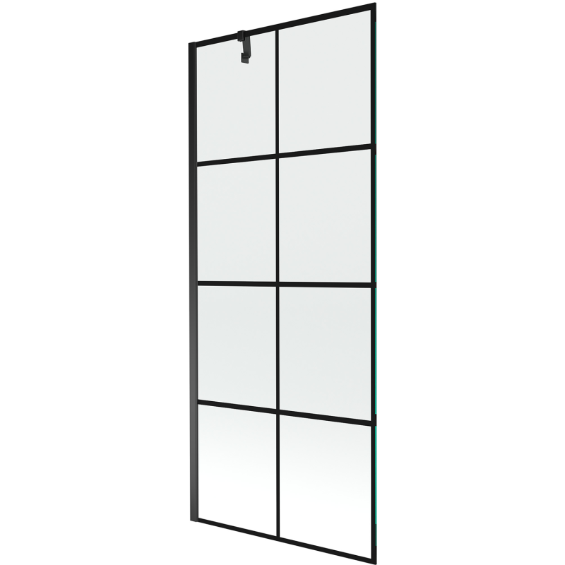 Mexen Next pare-douche 1-volet 80 x 150 cm, grille noire, noir - 895-080-000-00-77-70