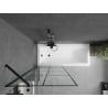 Mexen Next pare-douche 1-volet 80 x 150 cm, grille noire, noir - 895-080-000-00-77-70