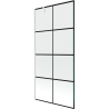Mexen Next pare-douche à 1 vantail 90 x 150 cm, grille noire, blanc - 895-090-000-00-77-20