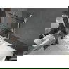 Mexen Next écran de baignoire à 1 ailette 90 x 150 cm, Design noir, Blanc - 895-090-000-00-77-20