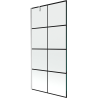 Mexen Next paroi de douche à une porte 100 x 150 cm, grille noire, chrome - 895-100-000-00-77-01