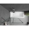 Mexen Next paroi de douche à une porte 100 x 150 cm, grille noire, chrome - 895-100-000-00-77-01