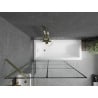 Paroi de baignoire Mexen Next 1 volet 100 x 150 cm, grille noire, doré - 895-100-000-00-77-50