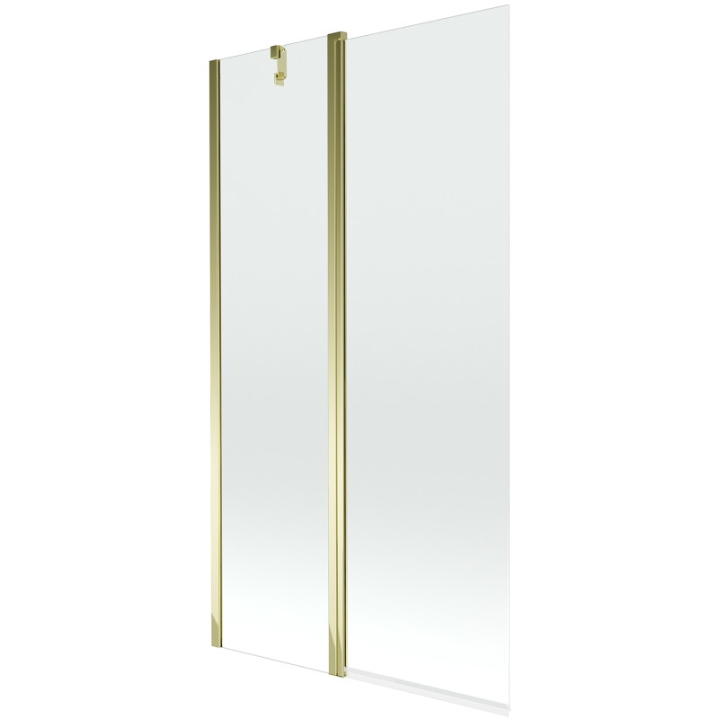 Mexen Flip pare-douche à deux volets 100 x 150 cm, transparent, doré - 894-100-101-50-00