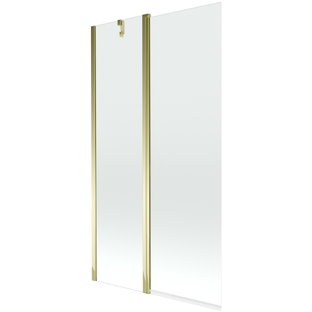 Paroi de baignoire Mexen Flip 2 volets 100 x 150 cm, transparent, doré - 894-100-101-50-00