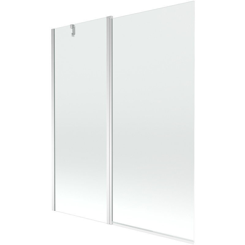 Mexen Flip paroi de baignoire à 2 battants 140 x 150 cm, transparent, chrome - 894-140-101-01-00
