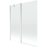 Mexen Flip paroi de baignoire à 2 battants 140 x 150 cm, transparent, chrome - 894-140-101-01-00