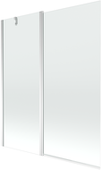 Mexen Flip pare-baignoire 2 volets 140 x 150 cm, transparent, chromé - 894-140-101-01-00
