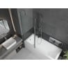 Mexen Flip paroi de baignoire à 2 volets 140 x 150 cm, transparent, chromé - 894-140-101-01-00