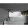 Mexen Flip pare-baignoire 2 volets 140 x 150 cm, transparent, chromé - 894-140-101-01-00
