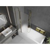 Mexen Flip pare-douche à deux battants 80 x 150 cm, dépoli, doré - 894-080-101-50-30