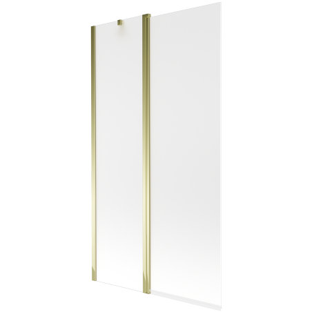 Mexen Flip paroi de baignoire à 2 vantaux 100 x 150 cm, givre, or - 894-100-101-50-30