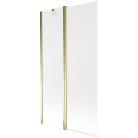 Mexen Flip paroi de baignoire à 2 volets 100 x 150 cm, givrée, dorée - 894-100-101-50-30