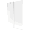 Mexen Flip pare-douche 2 battants 120 x 150 cm, givré, chrome - 894-120-101-01-30