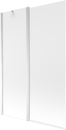 Mexen Flip pare-douche 2 battants 120 x 150 cm, givré, chrome - 894-120-101-01-30
