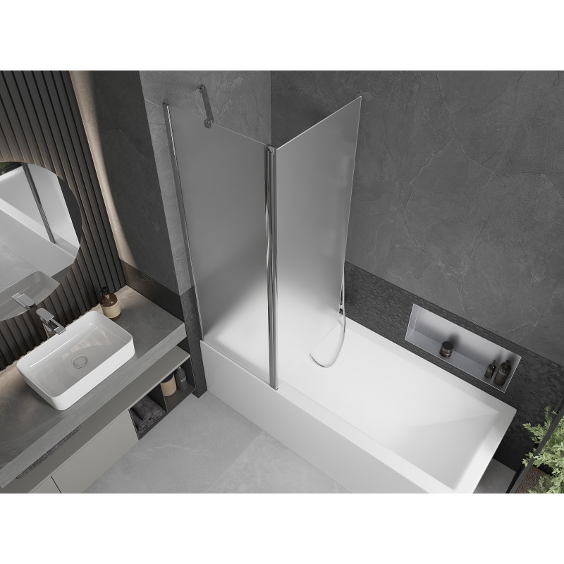 Mexen Flip pare-douche pliant à 2 volets 120 x 150 cm, dépoli, chrome - 894-120-101-01-30
