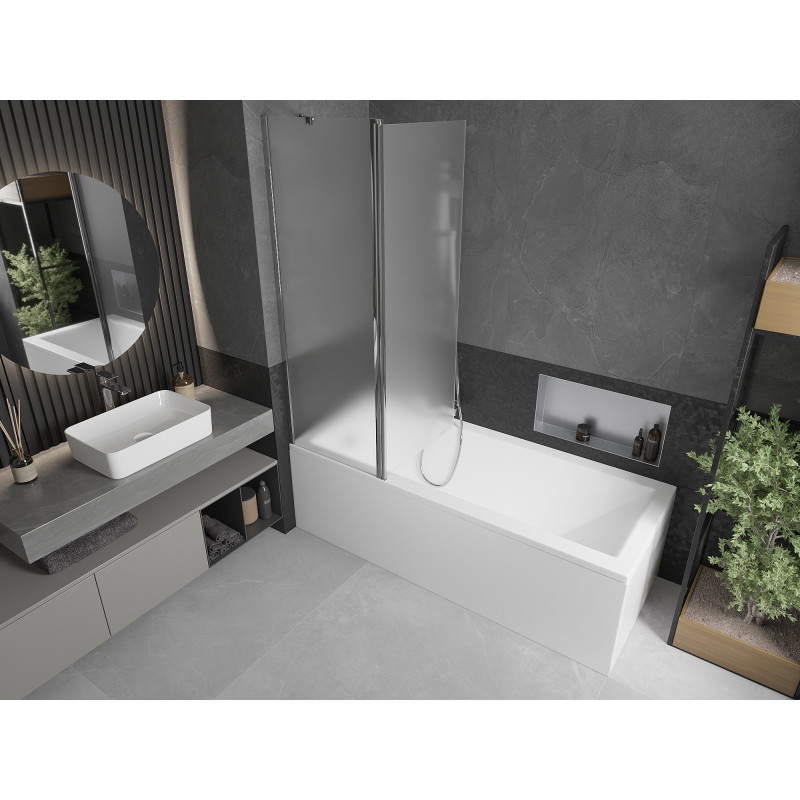 Mexen Flip pare-douche pliant à 2 volets 120 x 150 cm, dépoli, chrome - 894-120-101-01-30