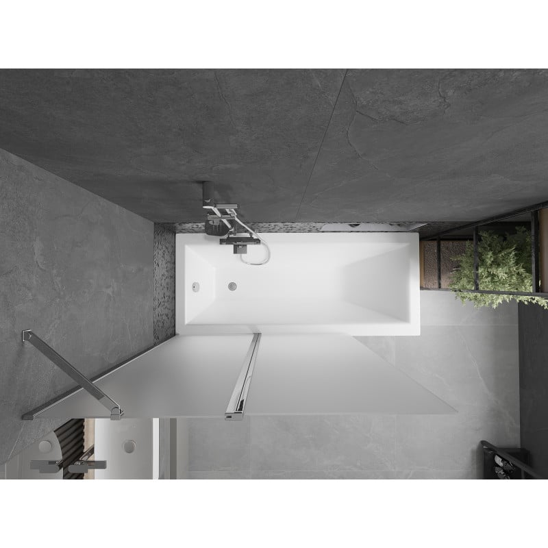 Mexen Flip pare-douche 2 battants 120 x 150 cm, givré, chrome - 894-120-101-01-30