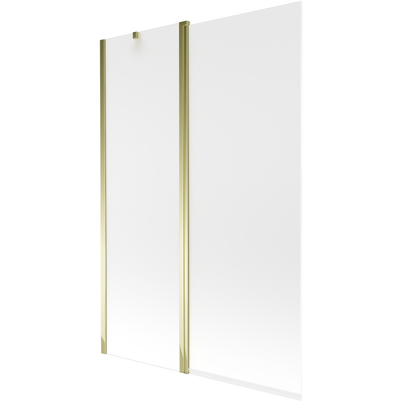 Mexen Flip pare-douche à deux volets 120 x 150 cm, givre, doré - 894-120-101-50-30