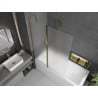 Mexen Flip paroi de baignoire 2 volets 120 x 150 cm, givré, doré - 894-120-101-50-30