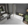 Mexen Flip paroi de baignoire 2 volets 120 x 150 cm, givré, doré - 894-120-101-50-30