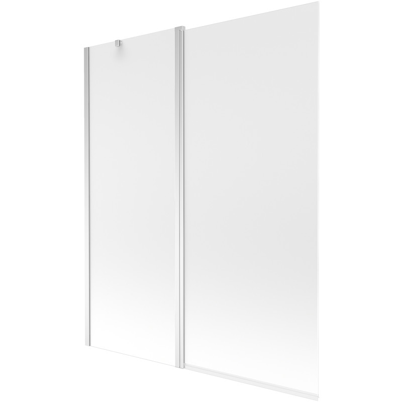 Mexen Flip écran de baignoire à 2 volets 140 x 150 cm, dépoli, chrome - 894-140-101-01-30
