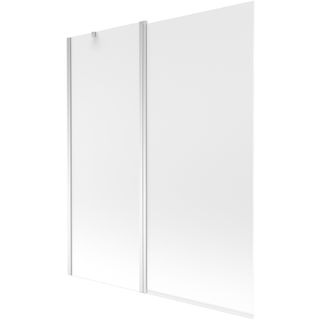 Mexen Flip paravent de baignoire 2 volets 140 x 150 cm, givré, chrome - 894-140-101-01-30