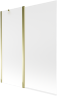 Mexen Flip écran de baignoire 2 volets 140 x 150 cm, givre, or - 894-140-101-50-30