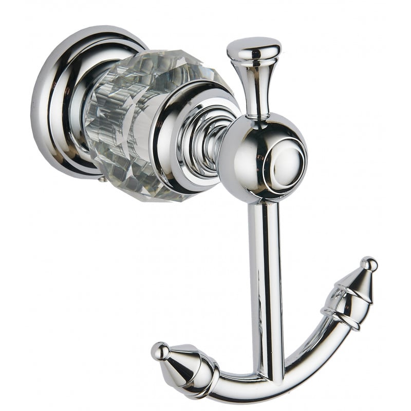 Mexen Estela crochet porte-serviettes double, Chrome - 7011535-00