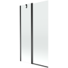 Mexen Flip pare-douche à 2 battants 100 x 150 cm, transparent, noir - 894-100-101-70-00
