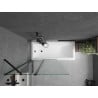 Mexen Flip pare-douche à 2 battants 100 x 150 cm, transparent, noir - 894-100-101-70-00