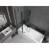 Mexen Flip pare-douche à 2 battants 100 x 150 cm, transparent, noir - 894-100-101-70-00