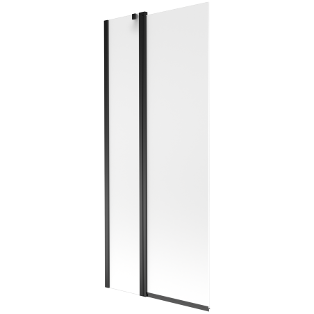 Mexen Flip pare-douche à 2 volets 80 x 150 cm, givré, noir - 894-080-101-70-30