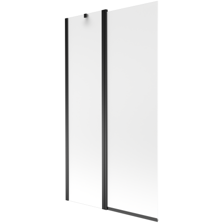 Mexen Flip paroi de baignoire à 2 volets 100 x 150 cm, dépoli, noir - 894-100-101-70-30