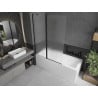 Mexen Flip paravent de baignoire à 2 volets 120 x 150 cm, givre, noir - 894-120-101-70-30