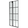 Mexen Flip paroi de baignoire à 2 volets 80 x 150 cm, grille noire, noir - 894-080-101-70-77