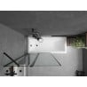 Mexen Flip pare-douche à 2 volets 100 x 150 cm, cadre noir, noir - 894-100-101-70-70