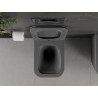 Mexen Madox cuvette WC Rimless avec abattant slim à descente lente, duroplast, gris foncé mat - 30154061
