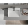 Mexen Ava lavabo de comptoir en conglomérat 1/O 50 x 38 cm, blanc - 23015001