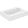 Mexen Ava lavabo de comptoir en conglomérat 1/O 50 x 38 cm, blanc - 23015001