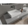 Mexen Ava lavabo posé sur plan en conglomérat B/O 50 x 38 cm, blanc - 23015000