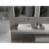 Mexen Ava lavabo posé sur plan en conglomérat B/O 50 x 38 cm, blanc - 23015000