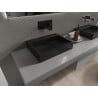 Mexen Ava lavabo à poser en conglomérat B/O 50 x 38 cm, noir - 23015070