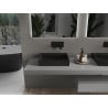 Mexen Ava lavabo à poser en conglomérat B/O 50 x 38 cm, noir - 23015070