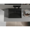 Mexen Ava lavabo sur plan en conglomérat B/O 50 x 38 cm, noir - 23015070