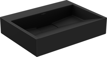 Mexen Ava lavabo sur plan en conglomérat B/O 50 x 38 cm, noir - 23015070