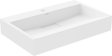 Mexen Ava lavabo de comptoir en conglomérat 1 trou 60 x 38 cm, Blanc - 23016001