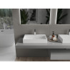Mexen Ava vasque à poser en conglomérat 1/O 60 x 38 cm, blanc - 23016001