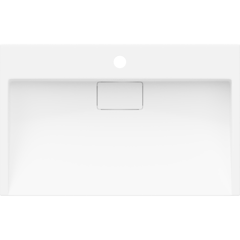 Mexen Ava lavabo de comptoir en conglomérat 1/O 60 x 38 cm, blanc - 23016001